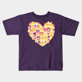 Lantern Hearts Kids T-Shirt